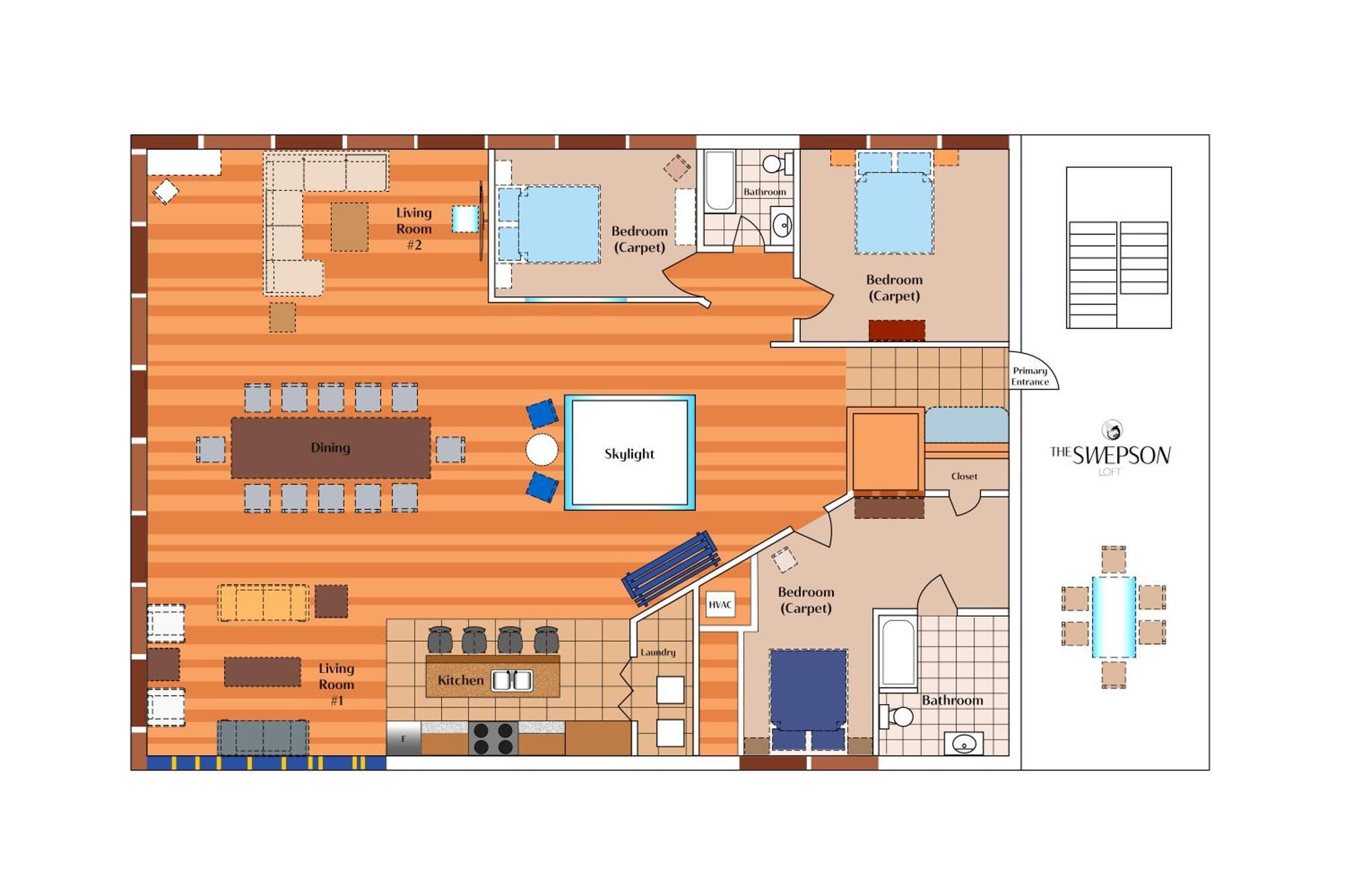 Swepson King Sleep42 15br 10ba 22beds *